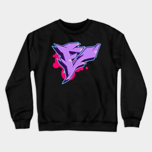 Letter E - Graffiti Street Art Style Crewneck Sweatshirt